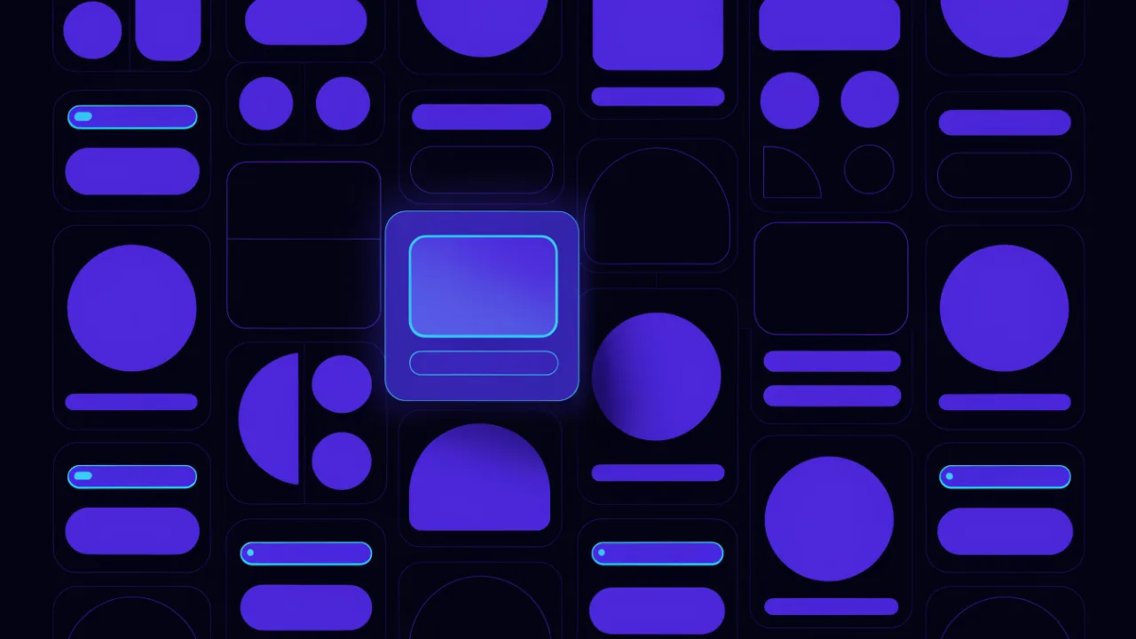 Choosing a template in a website builder