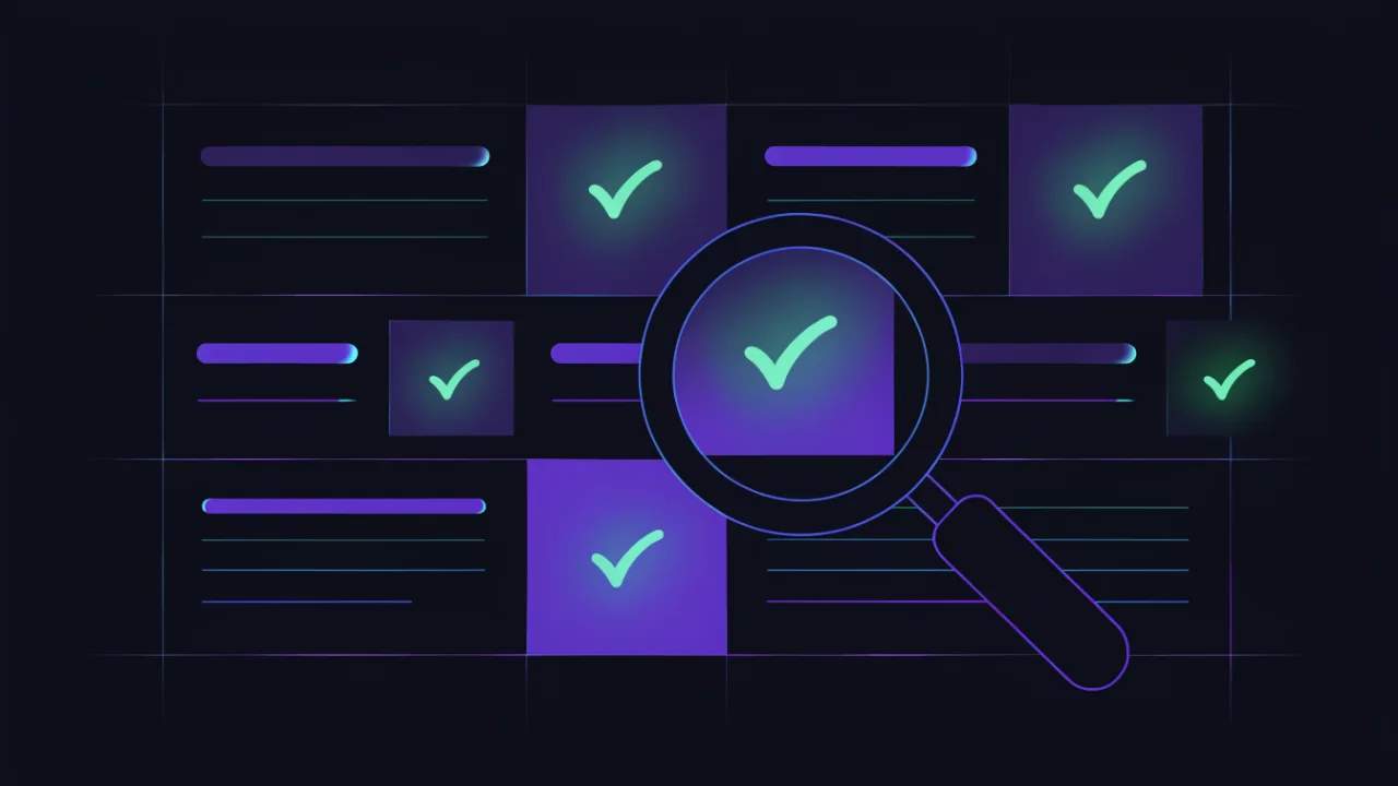 Checking structured data with a validator
