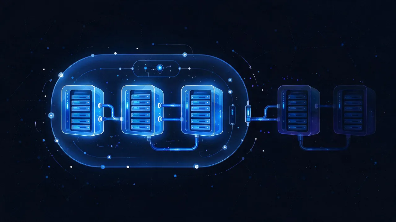 A chain of five caches between a browser and an authoritative source, with only the first three marked as controllable