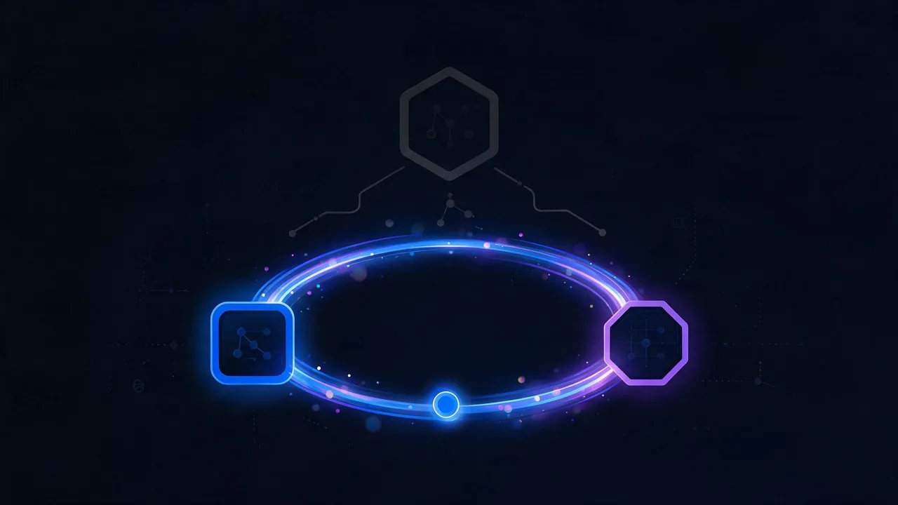 A cached delegation being refreshed in a loop by the servers it points to, while the parent's updated record is never consulted