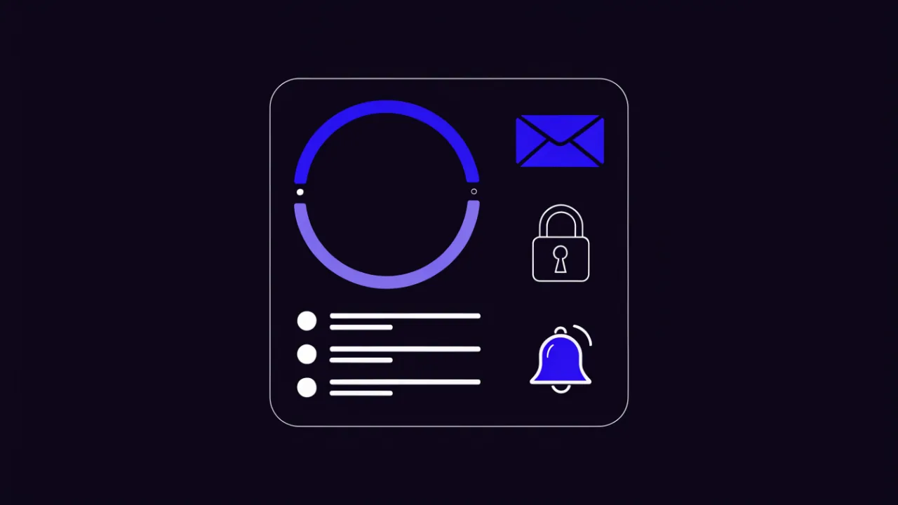Post-transfer monitoring dashboard tracking whois, DNS records, MX and SSL with alerts