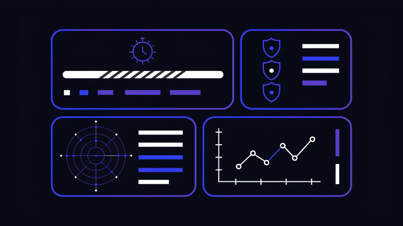 Verification panel for free hosting: TTFB measurement, SSL certificate chain, IP reputation and an uptime chart
