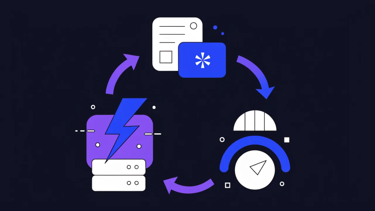 Nginx log rotation cycle: logrotate renames the file, sends the USR1 signal, nginx reopens its descriptor and the old inode is released