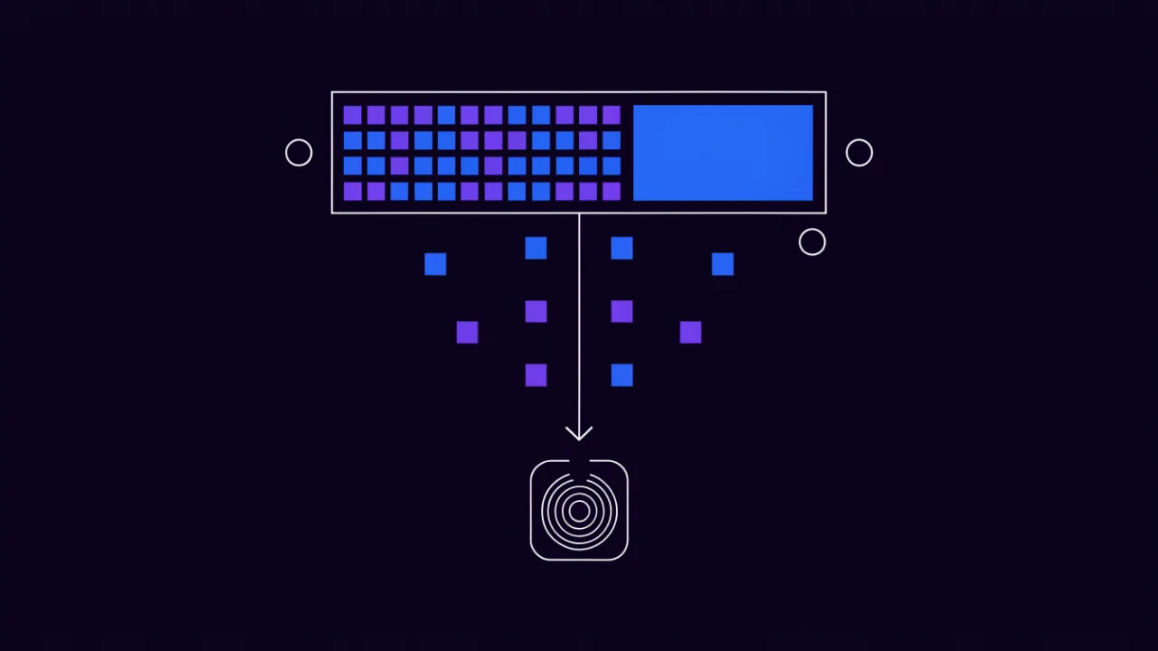 Linux memory diagram: total, used, page cache and available, with an arrow showing pages evicted to swap