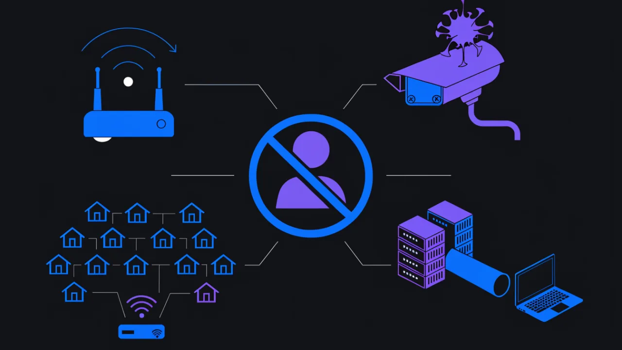 Four reasons behind a 'your IP is blacklisted' message: inherited dynamic address, infected device, shared CGNAT address, VPN or hosting range