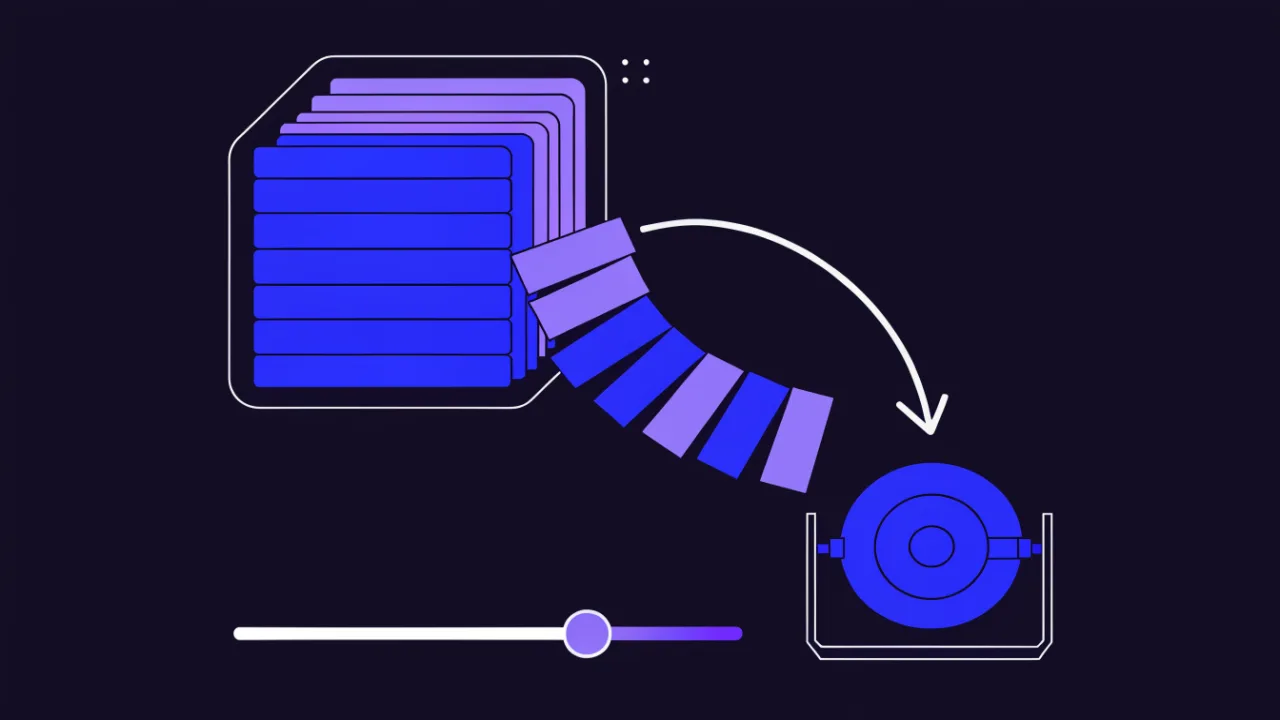 VPS memory diagram: RAM, a swap file on disk and the swappiness parameter controlling page eviction