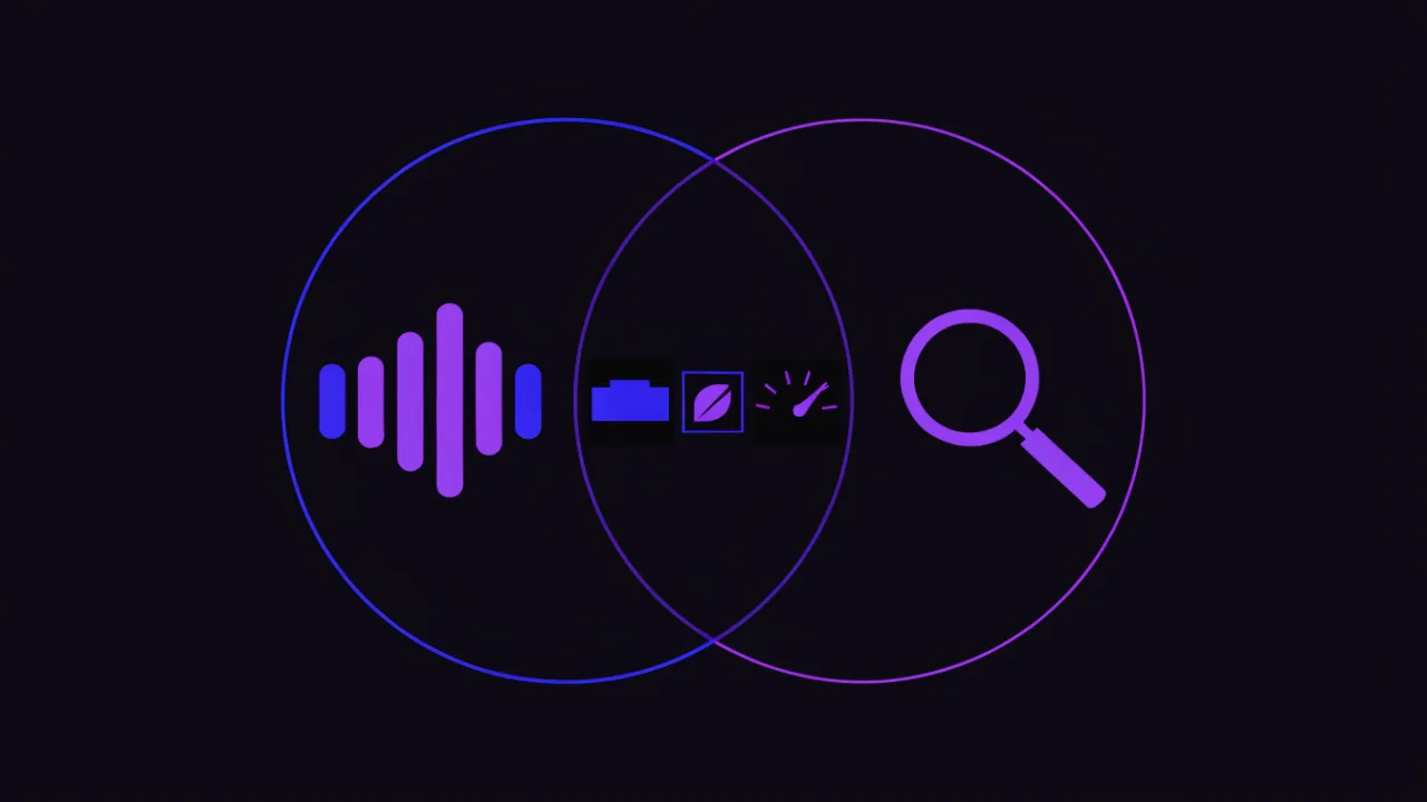 Overlap diagram: document structure, image descriptions and speed serve both assistive technology users and search crawlers